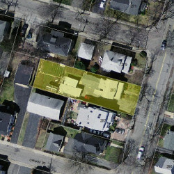 283 Cherry St, Newton MA  02465-1640 aerial view