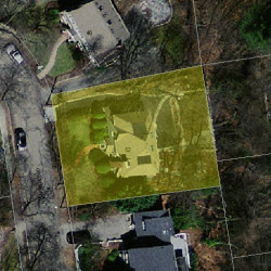 52 Greylock Rd, Newton MA 02465-2704 aerial view