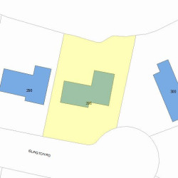 296 Islington Rd, Newton MA  02466-1019 plot plan