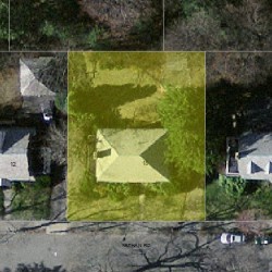 18 Nathan Rd, Newton MA  02459-1105 aerial view