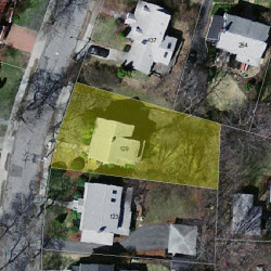129 Garland Rd, Newton MA  02459-1741 aerial view