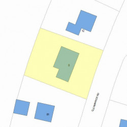 8 Clearwater Rd, Newton MA 02462-1104 plot plan