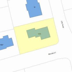 1355 Beacon St, Newton MA  02468-1745 plot plan