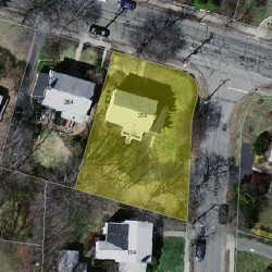 258 Homer St, Newton MA  02459-1413 aerial view
