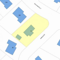 90 Fairlee Rd, Newton MA 02468-2026 plot plan