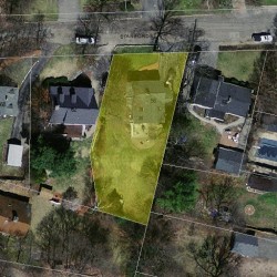 56 Staniford St, Newton MA  02466-1112 aerial view