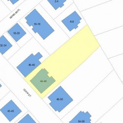 46 Cook St, Newton MA 02458-1336 plot plan