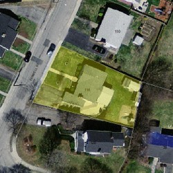 116 Farwell St, Newton MA  02460-1067 aerial view