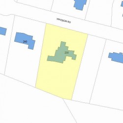 230 Windsor Rd, Newton MA 02468-1120 plot plan