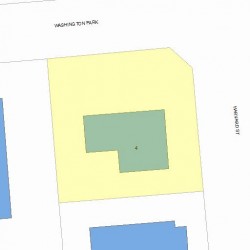 4 Washington Park, Newton MA 02460-1916 plot plan