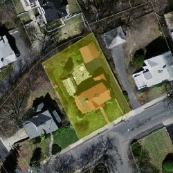 203 Mount Vernon St, Newton MA 02465-2516 aerial view