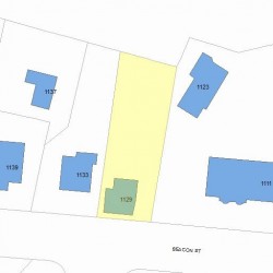 1129 Beacon St, Newton MA 02461-1101 plot plan