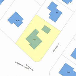 1781 Commonwealth Ave, Newton MA 02466-2700 plot plan