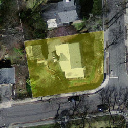 77 Walden St, Newton MA 02460-2133 aerial view