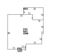 105 Hyde St, Newton MA 02461-1237 floor plan