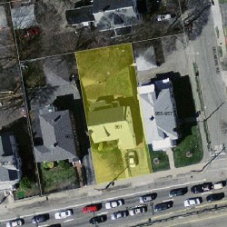 961 Boylston St, Newton MA  02461-1505 aerial view