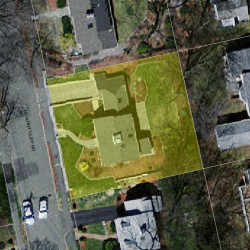 40 Hickory Cliff Rd, Newton MA  02464-1209 aerial view
