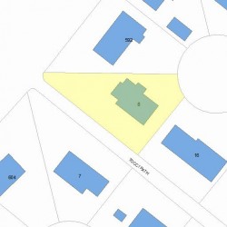 8 Tocci Path, Newton MA  02459-3719 plot plan