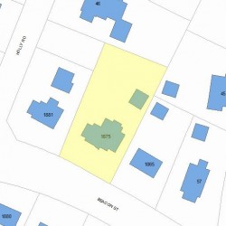 1875 Beacon St, Newton MA  02468-1432 plot plan