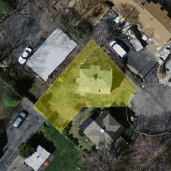 16 Churchill Ter, Newton MA 02460-1408 aerial view