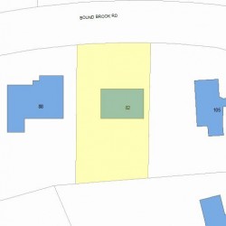 82 Bound Brook Rd, Newton MA 02461-2037 plot plan