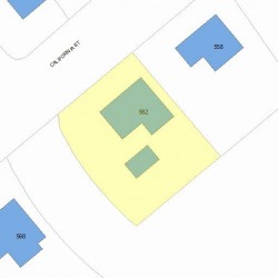 562 California St, Newton MA 02460-1243 plot plan