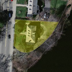 630 Walnut St, Newton MA 02460-2462 aerial view