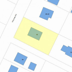 46 Oakland Ave, Newton MA 02466-1705 plot plan