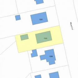 1385 Walnut St, Newton MA 02461-1851 plot plan