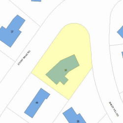 36 Stony Brae Rd, Newton MA  02461-1727 plot plan