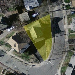 35 Washburn St, Newton MA  02458-1303 aerial view