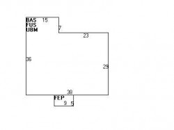 14 Colman St, Newton MA  02465-1707 floor plan