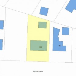 663 Boylston St, Newton MA 02459-2602 plot plan