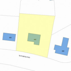 440 Quinobequin Rd, Newton MA 02468-2126 plot plan
