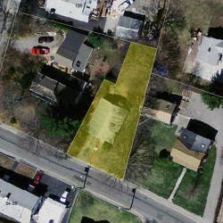 79 Derby St, Newton MA  02465-1654 aerial view