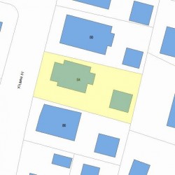 84 Tolman St, Newton MA 02465-1020 plot plan