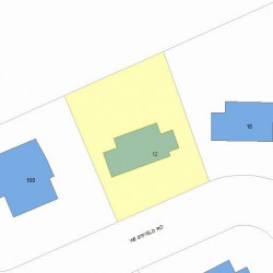 12 Westfield Rd, Newton MA  02465-2563 plot plan