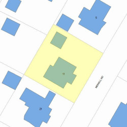 11 Merrill Rd, Newton MA 02459-1320 plot plan