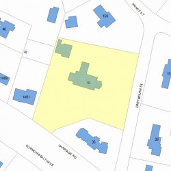19 Dartmouth St, Newton MA  02465-2601 plot plan