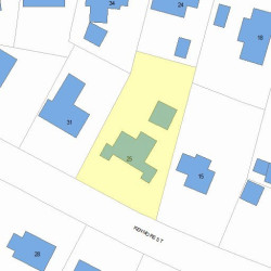 25 Kenmore St, Newton MA 02459-2105 plot plan