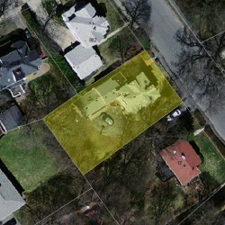 9 Eddy St, Newton MA  02465-2132 aerial view