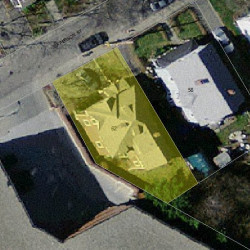 62 Jefferson St, Newton MA 02458-1743 aerial view