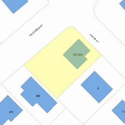 458 California St, Newton MA  02460-1213 plot plan