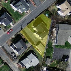 34 Alden Pl, Newton MA  02465-1529 aerial view
