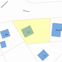 2054 Beacon St, Newton MA 02468-1445 plot plan