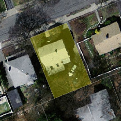 22 Kensington Ave, Newton MA  02465-1314 aerial view