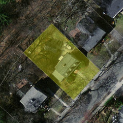 47 Beverly Rd, Newton MA  02461-1112 aerial view