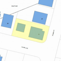 71 Tolman St, Newton MA 02465-1019 plot plan