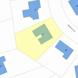83 Redwood Rd, Newton MA 02459-3124 plot plan