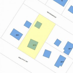 2075 Beacon St, Newton MA 02468-1458 plot plan